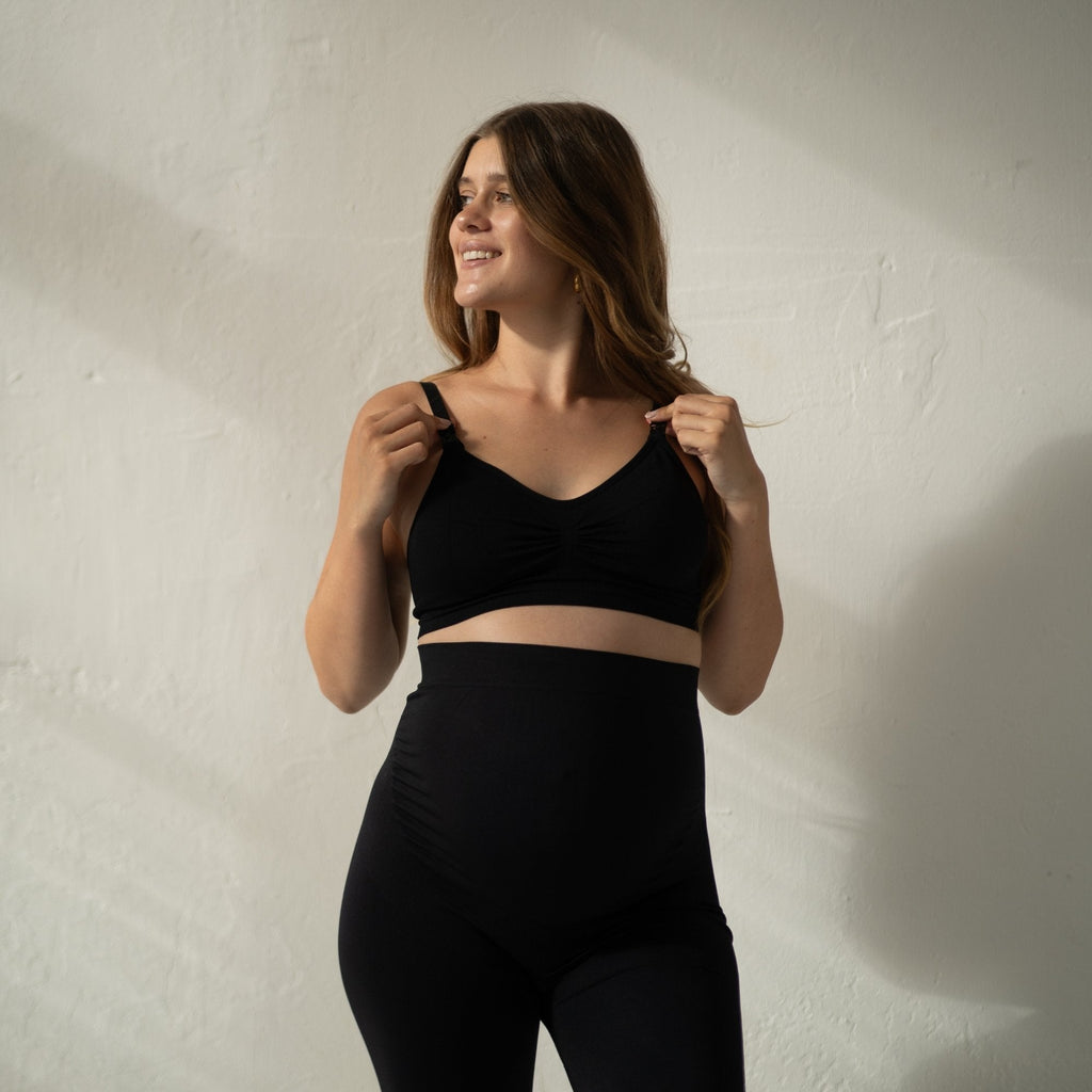 Soutien-gorge d'Allaitement NAVEA, coloris noir — porté
