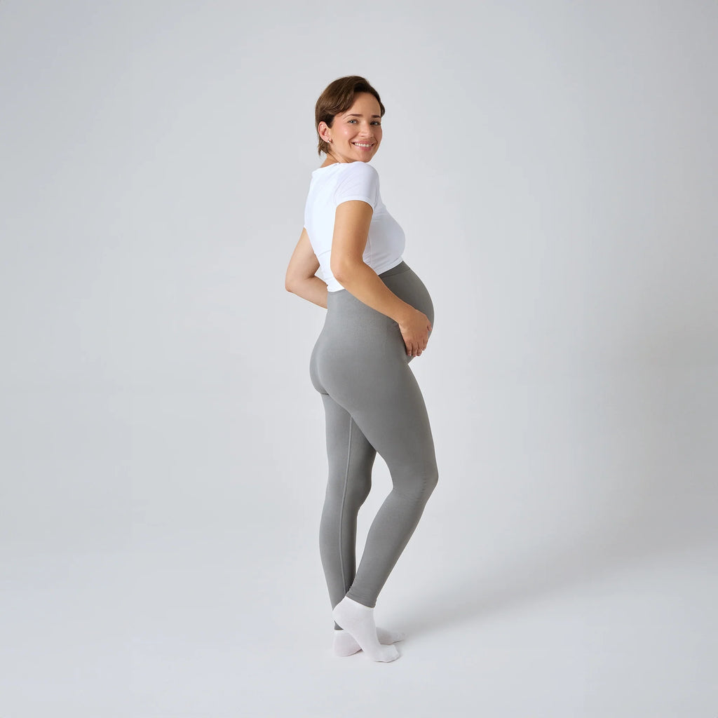 Legging de Grossesse NAVEA, coloris gris foncé — porté