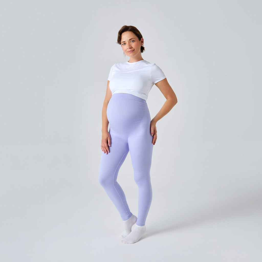 Legging de Grossesse NAVEA, coloris lilas — porté