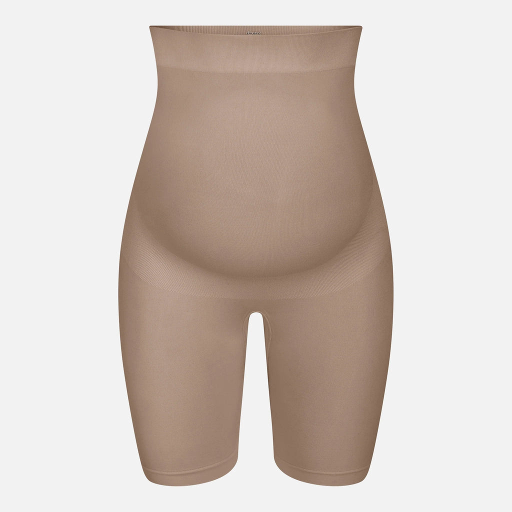 Short de Grossesse NAVEA, coloris brun clair — packshot