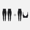 L'Ensemble Grossesse Trio NAVEA — trois leggings de grossesse et un soutien-gorge Confort